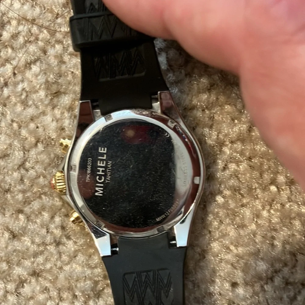 Black Michele Watch LNWOT - Picture 3 of 4